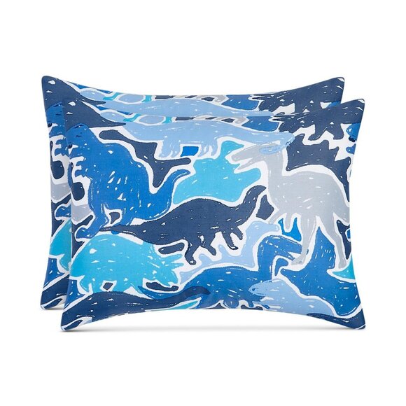 Charter Club Kids Dino Camo 3-Piece Cotton Comforter Set Blue Multi Full / Queen - Picture 11 of 12